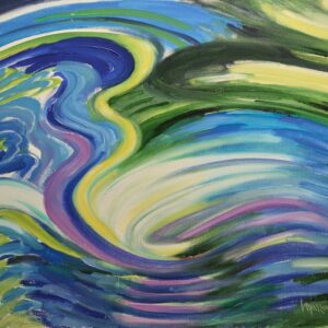 Oil painting on canvas "Whispers of the Elements" (2009)