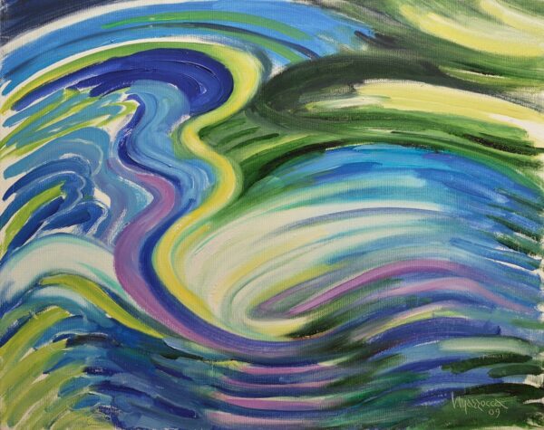 Oil painting on canvas "Whispers of the Elements" (2009)
