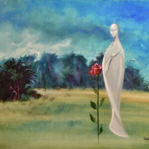 Oil Painting on canvas "Invisible Presence"