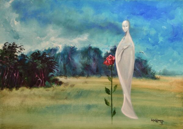 Oil Painting on canvas "Invisible Presence"